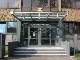 Eingangsbereich der Staatsanwaltschaft Duisburg