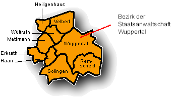 Bezirk der Staatsanwaltschaft Wuppertal Bezirk der Staatsanwaltschaft Wuppertal